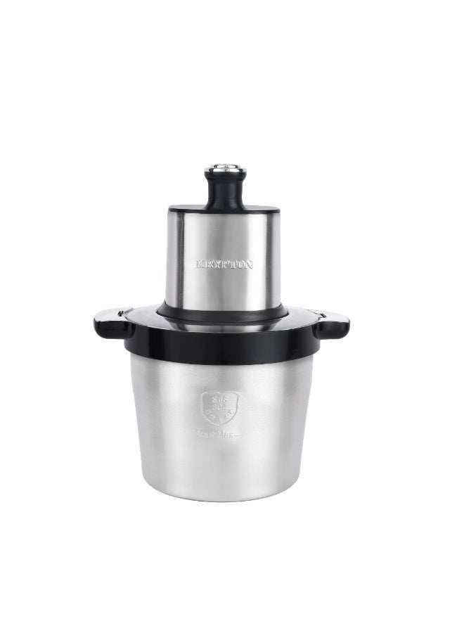 KRYPTON Multi Chopper, 3-Speed Control, Stainless Steel Blades | Compact Multi-Purpose Chopping Machine | 8 L 1200 W KNMC6622 Silver and Black - Image 4