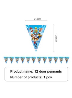 Party New Dog Theme Party Decoration Kids Bucket Squad Paper Cup, Paper Plate, Paper Towel, Tablecloth, Knife, Fork and Spoon Cutlery Set  - Image 4