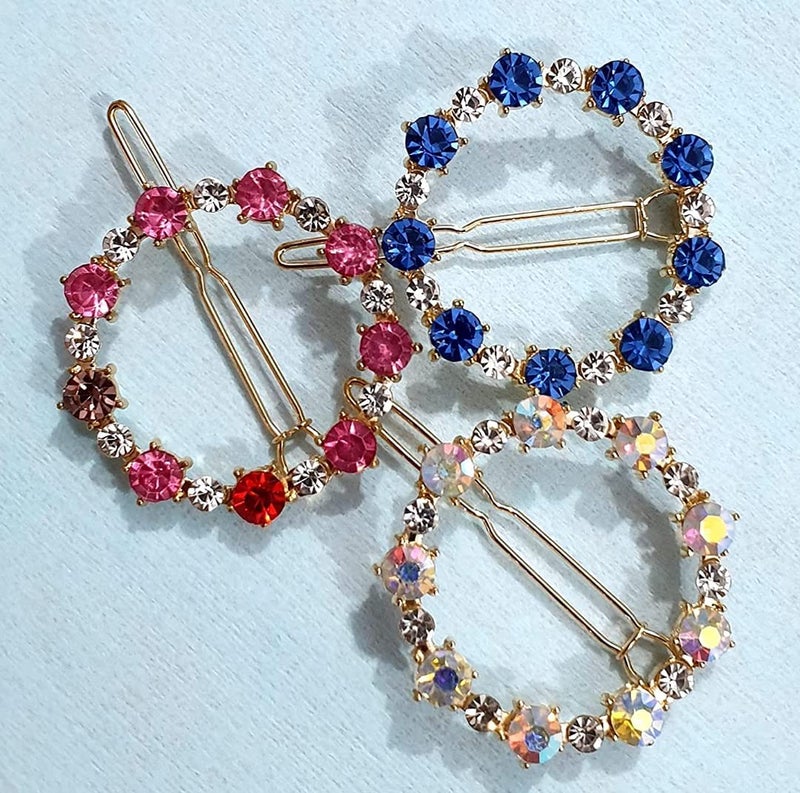 HOMEMATES 3 Pcs Hair Clips Lock pin Hair Accessories For Women's Girls, Multicolor - Image 3