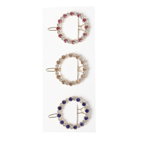 HOMEMATES 3 Pcs Hair Clips Lock pin Hair Accessories For Women's Girls, Multicolor - Image 1