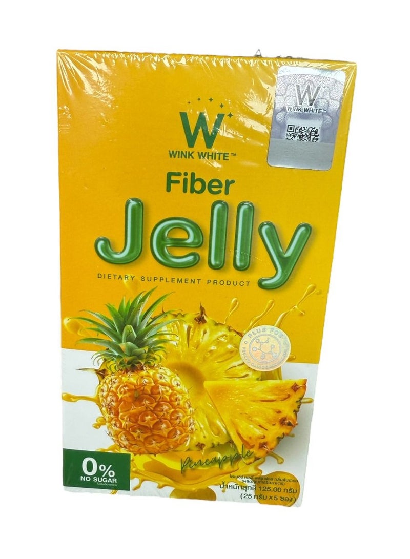 وينك وايت جيلي الأناناس بالألياف البيضاء