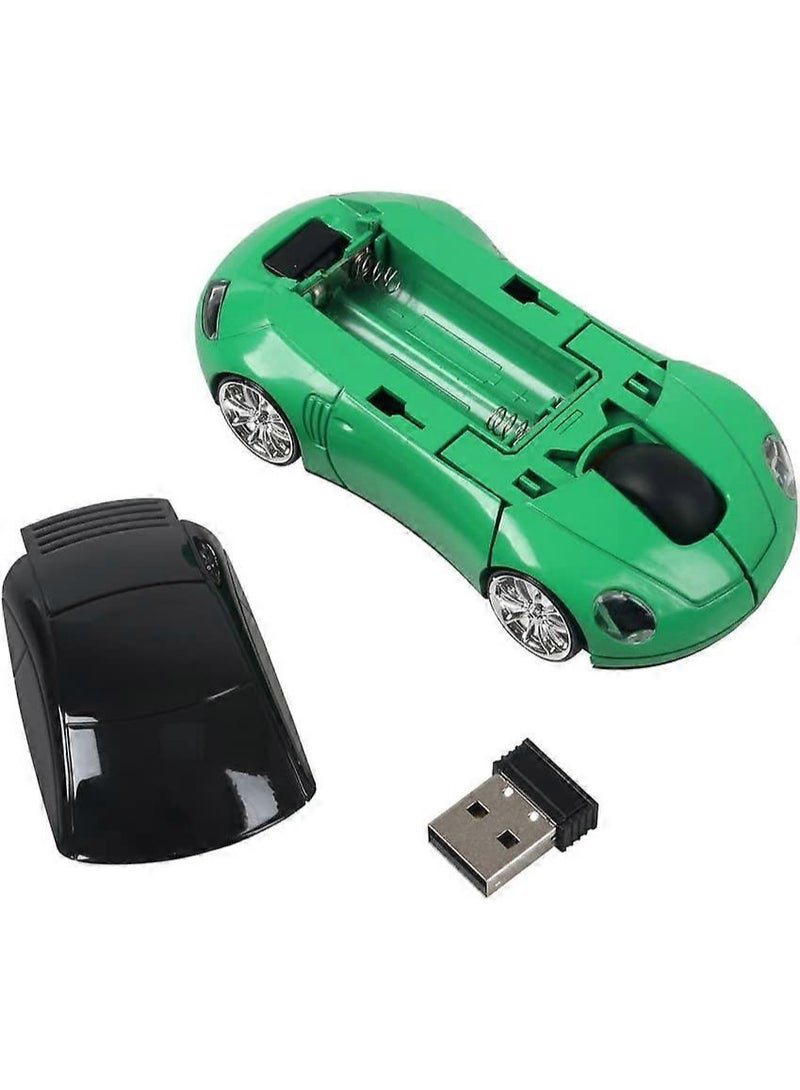 2.4GHz Sports Car Wireless Mouse USB Scroll 1600DPI Car Shaped Wireless Mouse Convenient Lightweight for Laptop/PC - Image 2