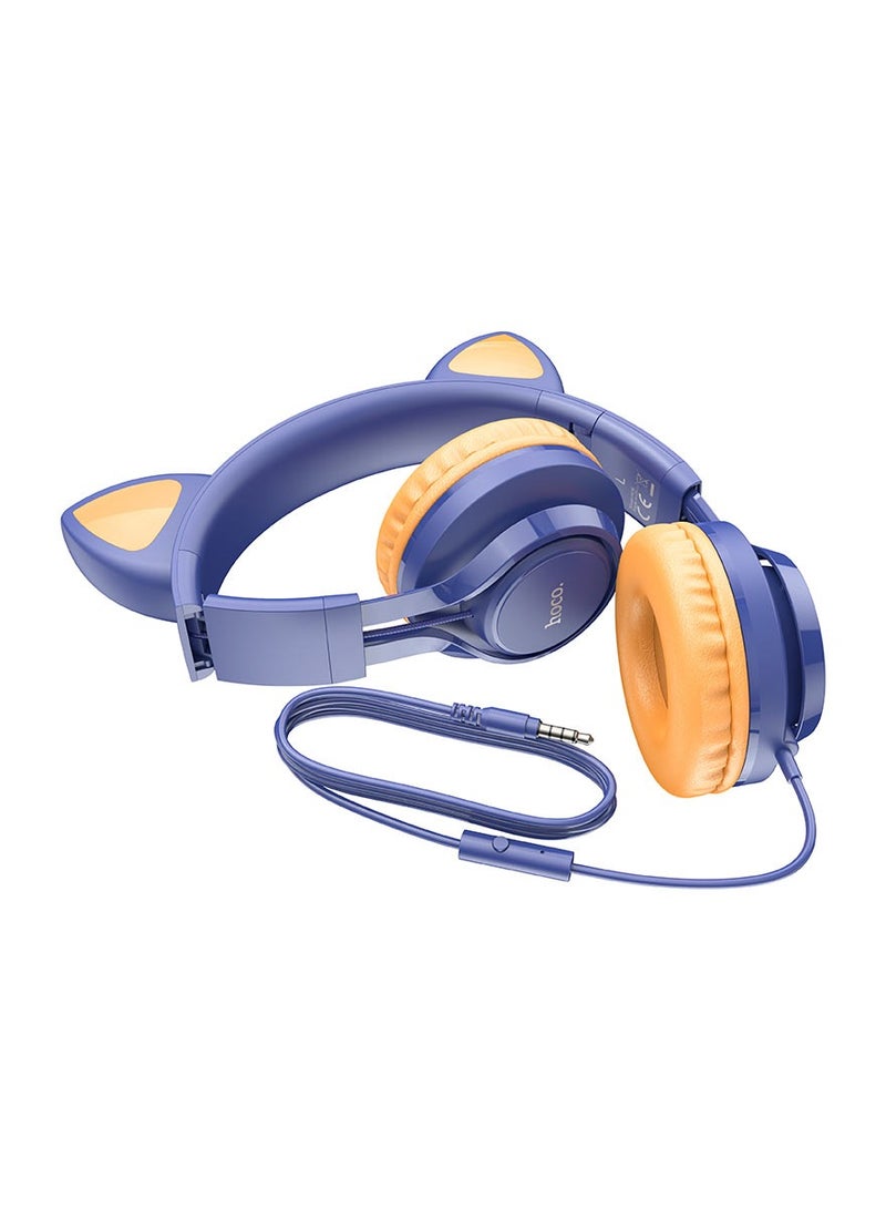 Hoco W36 Cat ear headphones with mic Multicolor - Image 1