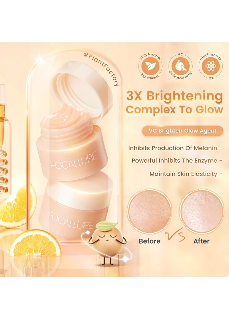 FOCALLURE Grape Fruit Clay Mask Cleansing Clay Mask Pore Clarifying Brighten Exfoliating – 9g - Image 2