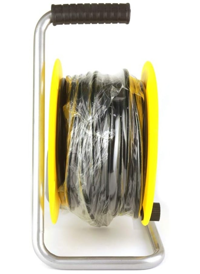 Dannio Power Extension Cable Reel 30M 2.5mm with 3 sockets (Black) - Image 4