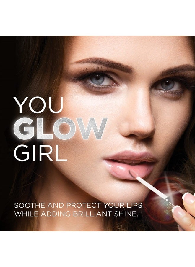 Lip Gloss, Ooh La La - Hydrating & Ultra-Moisturizing Lip Makeup with Jojoba Oil, Sweet Almond Oil & Vitamin E, LED Applicator with Mirror, Cruelty-Free and Talc-Free
