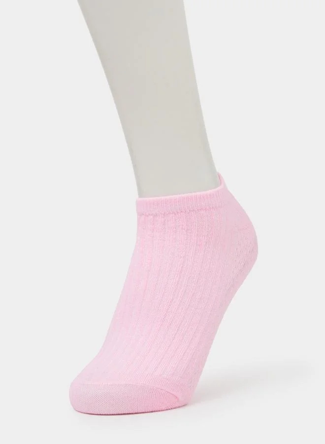 ستايلي Pack of 5 - Multi-Color Solid Ankle Socks
