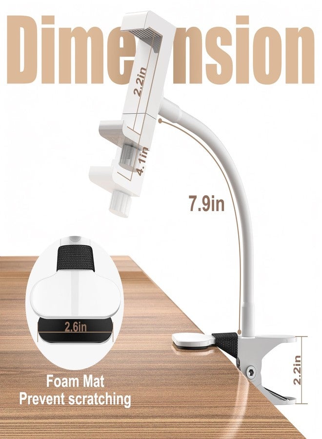 Vebiso Universal Baby Monitor Mount 2026 Upgraded - Adjustable Gooseneck Flex Stand for Crib - Secure Clip Clamp Holder Compatible with HelloBaby HB6550/HB65/HB66, Nanit Pro, VTech & Most Baby Monitors - Image 4