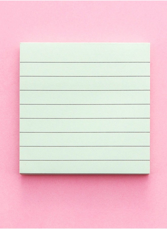 Generic - 6 Packs of Sticky Notes Colorful Lined Sticky Notes 76 x 76mm Super Sticky Memo Pad Notebook (480 Sheets) - Image 1