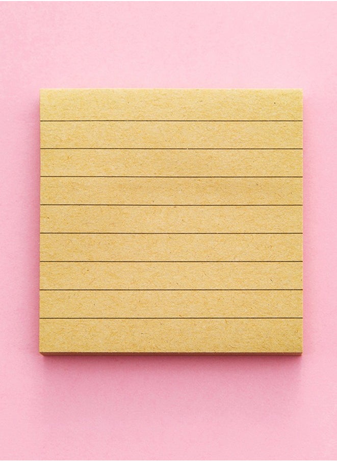 Generic - 6 Packs of Sticky Notes Colorful Lined Sticky Notes 76 x 76mm Super Sticky Memo Pad Notebook (480 Sheets) - Image 1