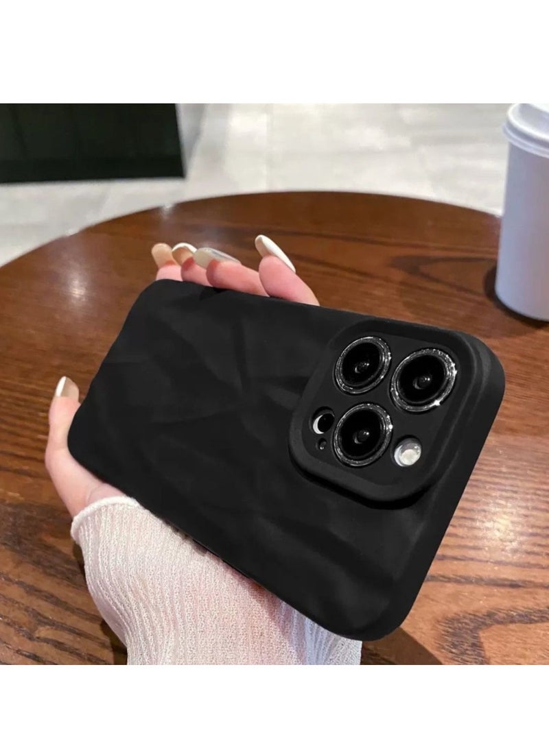 Matte Black Marble Case for iPhone 16 Pro Max – Textured Design, Shockproof, Anti-Fingerprint - Image 4