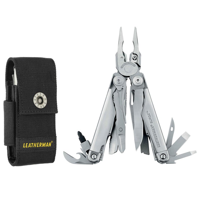 LEATHERMAN LEATHERMAN, Surge, 21-in-1 Heavy-Duty Multi-tool for Work, Home, Garden, DIY & Auto, Stainless Steel with Premium Nylon Sheath  - Image 1