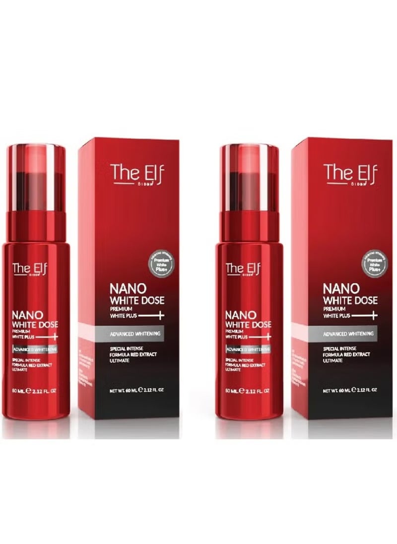 The Elf Nano White Dose Premium White Plus Serum 60ml - 2 Pieces 