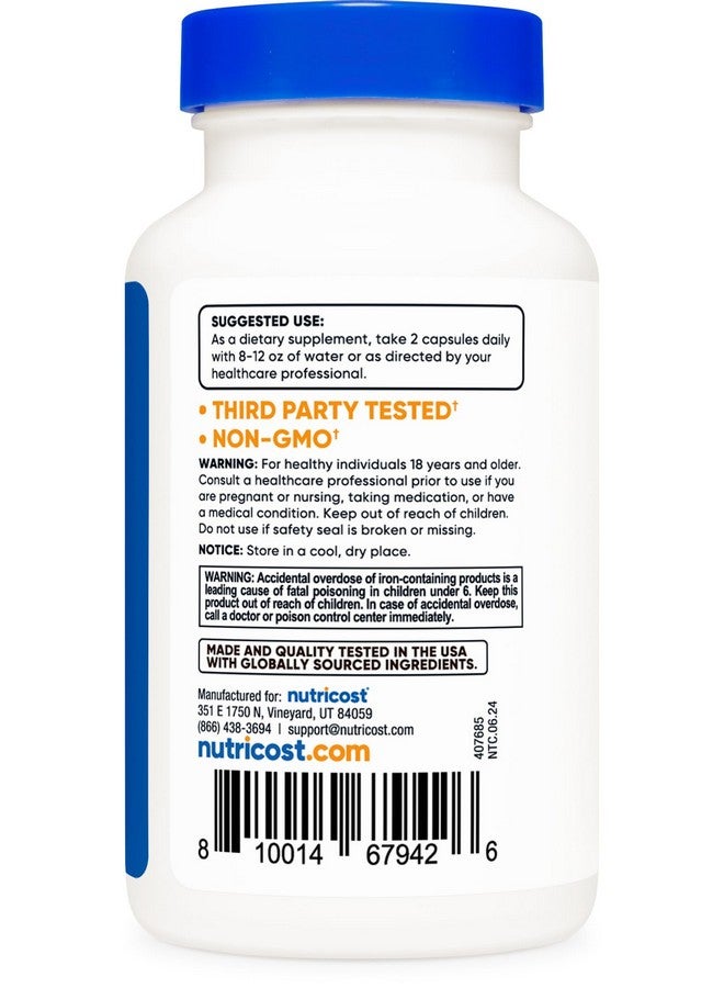 Nutricost Multivitamin with Probiotics 120 Vegetarian Capsules - Packed with Vitamins & Minerals - Image 4