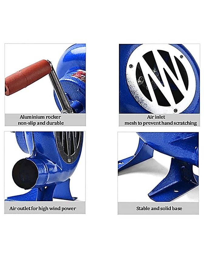 We Happy BBQ Grill with Blower Fan Barbecue Folding Outdoor Metal X Shape Stand, Perfect for Camping, Picnic, and Easy to Carry 60 CM, Black - Image 5