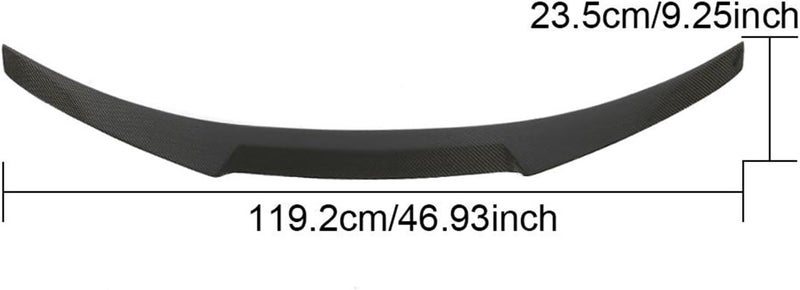Wivplex Carbon Fiber Rear Spoiler for BMW 4 Series F82 M4 - Image 2