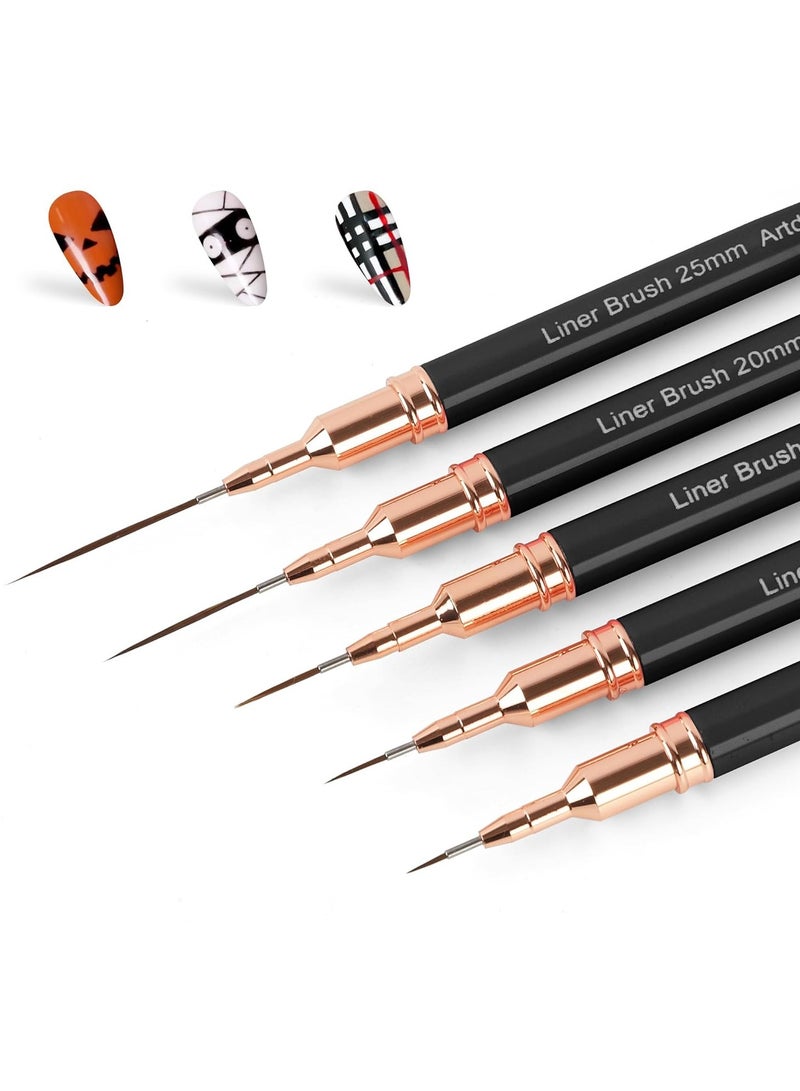 general Metallic Nail Art Pens, Liner Brushes Set - Image 1