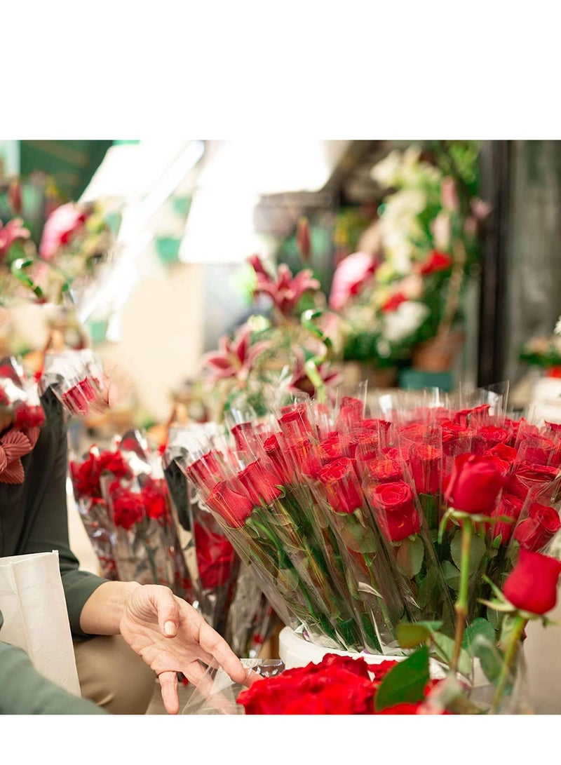 بكرة تغليف شفافة من السيلوفان، سلال زهور، هدايا طعام، أغلفة كريستالية، ورق آمن، 70 سم × 10 متر - Image 3