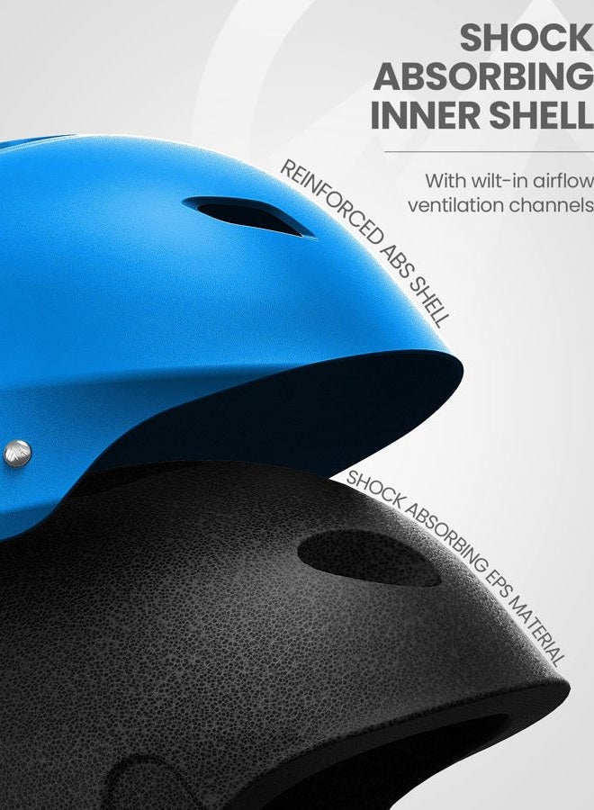 OutdoorMaster Kelvin Ski Helmet - Snowboard Helmet for Men, Women & Youth (Blue,M) - Image 3