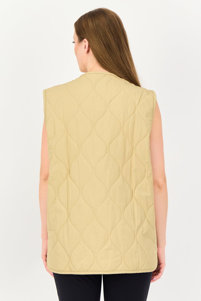 Adidas سترة رياضية خارجية للنساء من أديداس أورجينالز × بارلي، بيج - Image 3