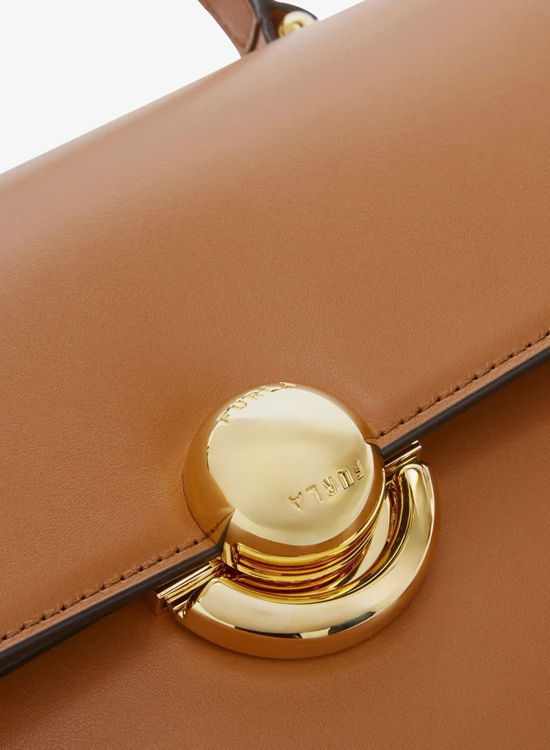 Furla Brown Sfera Mini Top Handle for Women | Best Price UAE