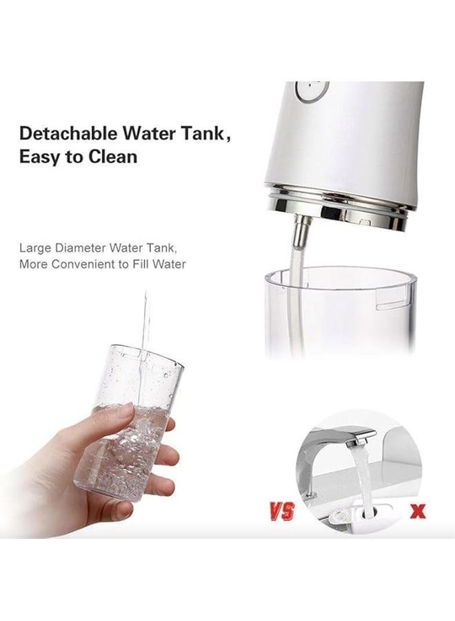 Generic Oral Irrigator Portable Oral Cleaning Instrument Household Mini Dental Cleaning Machine Dental Water Floss, White  - Image 5