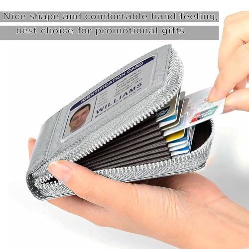 rts New Imported RFID Protected 9 Slot Vertical Genuine PU Leather Credit Debit ATM Business Card Holder Wallet Protector with Zipper Case Money Coin Purse for Men,Women, Festive Gifting Valentines - Image 3