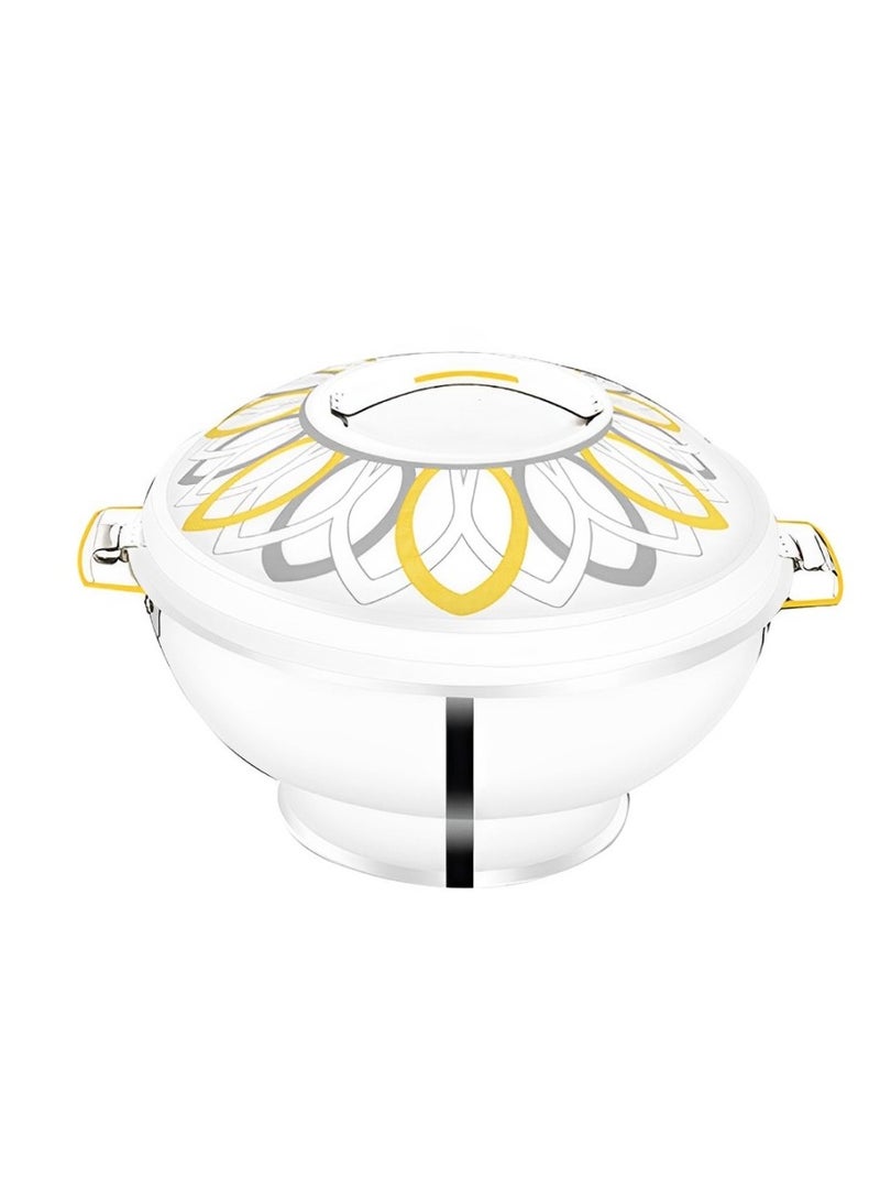 Rathore 12500ML Stainless Steel Insulated Hotpot Casserole With Base Stand And Secure Lid For Serving Warm Food At Home Dining Events And Catering Gatherings - Image 1