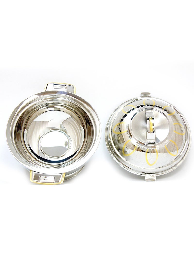 Rathore 12500ML Stainless Steel Insulated Hotpot Casserole With Base Stand And Secure Lid For Serving Warm Food At Home Dining Events And Catering Gatherings - Image 5