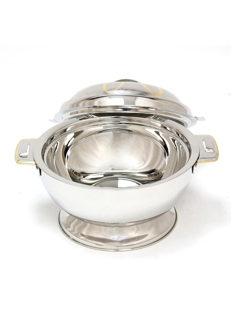 Rathore 12500ML Stainless Steel Insulated Hotpot Casserole With Base Stand And Secure Lid For Serving Warm Food At Home Dining Events And Catering Gatherings - Image 4