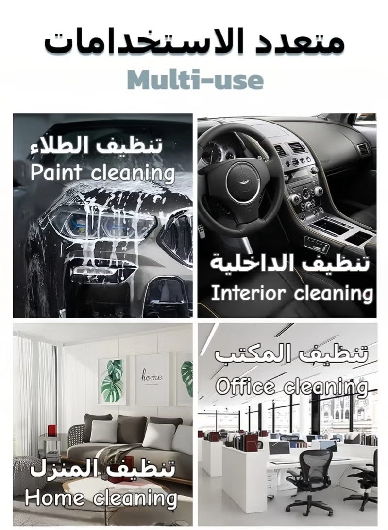 قفاز غسيل سيارات مزدوج الجوانب (قطعة واحدة)، قفاز تنظيف من الشينيل المقاوم للماء والفرو المرجاني السميك مع بطانة داخلية مقاومة للماء، للعناية بالسيارات والتنظيف المنزلي - Image 5