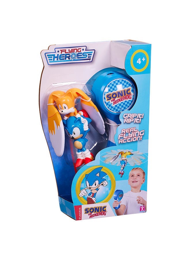 FLYING HEROES Sonic the Hedgehog Flying Heroes Toy – Real Flying Action Launcher with Sonic & Tails – Interactive Flying Toy for Kids - Image 3