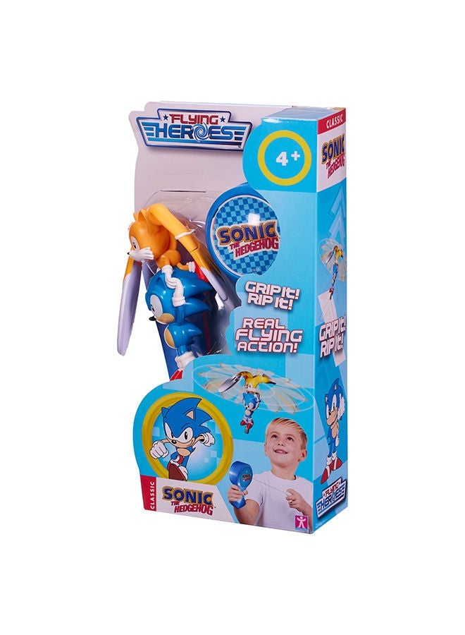 FLYING HEROES Sonic the Hedgehog Flying Heroes Toy – Real Flying Action Launcher with Sonic & Tails – Interactive Flying Toy for Kids - Image 2