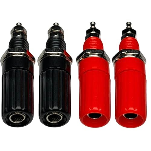 CESS Amplifier Terminal Connector Binding Post Banana Plug Jack Socket Panel/Chassis Mount Connectors - Length:1.8" (4 Pack) - Image 2