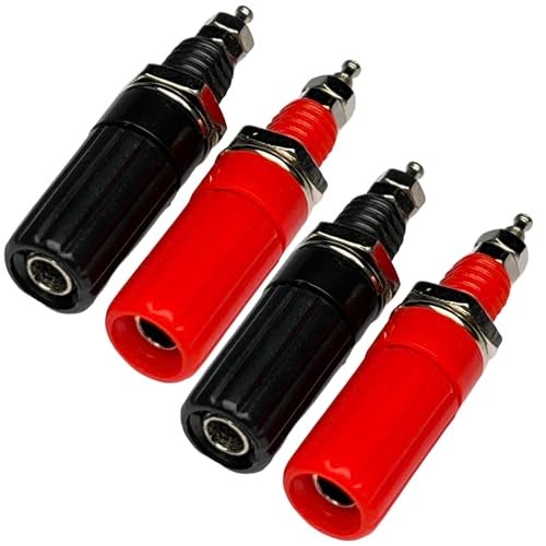 CESS Amplifier Terminal Connector Binding Post Banana Plug Jack Socket Panel/Chassis Mount Connectors - Length:1.8" (4 Pack) - Image 4