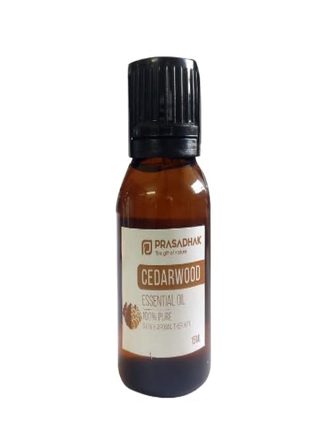 Prasadhak Cedarwood Essential Oil, 100% Pure and Natural - Image 1