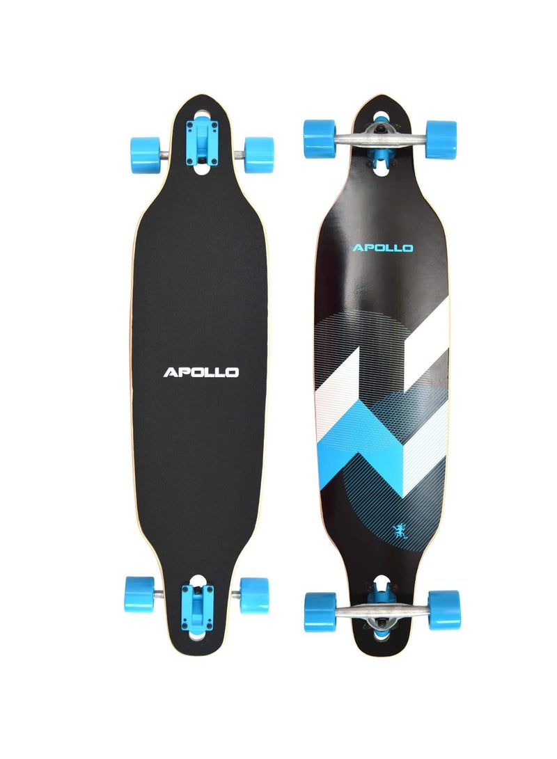 Apollo Longboard Skateboard for Teens & Adults , Drop,Through Freestyle Cruiser with Durable Deck, Smooth Wheels & T Tool , Perfect for Commuting, Carving & Downhill , Stylish Design for Beginners & Pros - Image 4