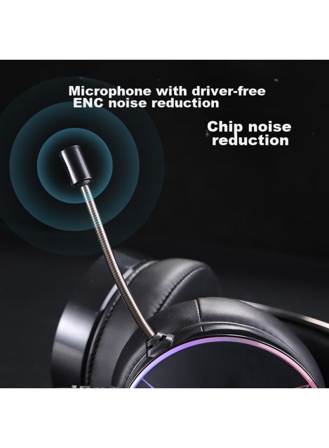 Daryo Dareu Eh722pro Professional Edition Gaming Headset, Mingmo Yuanxu Zhuyue Headphones, Over-ear, Noise-cancelling, In-line Control, Gaming/original Sound Mode, Rgb, Black - Image 4