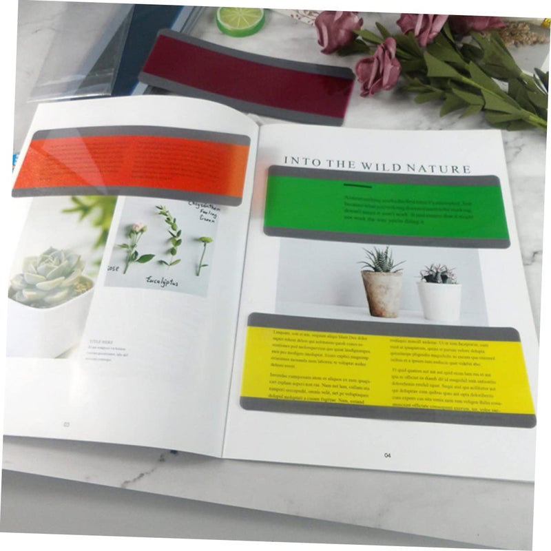 6 قطع إشارات كتب كبيرة شفافة من PVC بتصميم إبداعي عصري لعشاق الكتب وديكور مشاريع DIY - Image 3