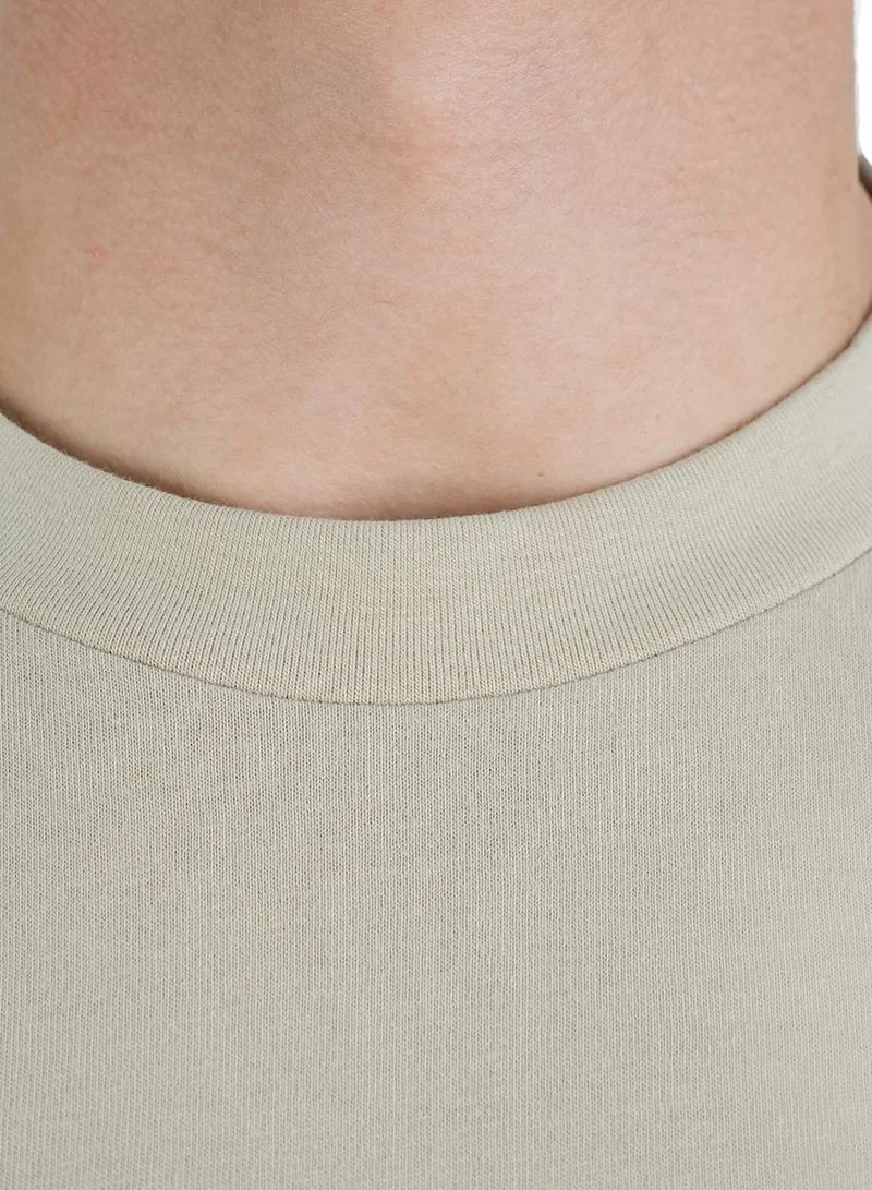 GIORDANO  Men's Slim Fit Cotton Jersey Message Print Tee for Men | Best Price UAE