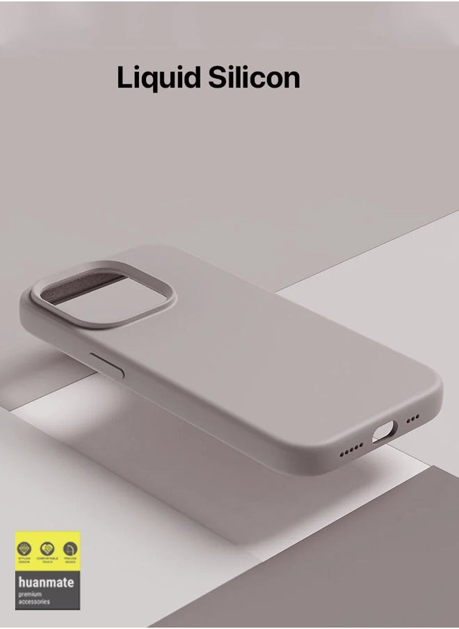 huanmate Apple iPhone 14 Pro Max Silicone Cover Stone - Premium 2.0mm TPU Silicon, Enhanced Camera Protection with Lens Shield, Shockproof & Water-Proof Cover for Apple iPhone 14 Pro Max  - Image 4