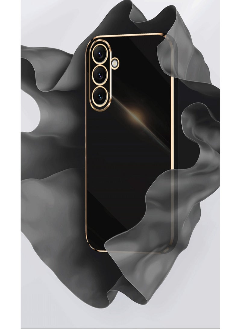 Samsung Galaxy A54 5G Black Mobile Phone Case Cover, Luxury Plating Soft Back Cover, Raised Full Camera Protection  - Image 5
