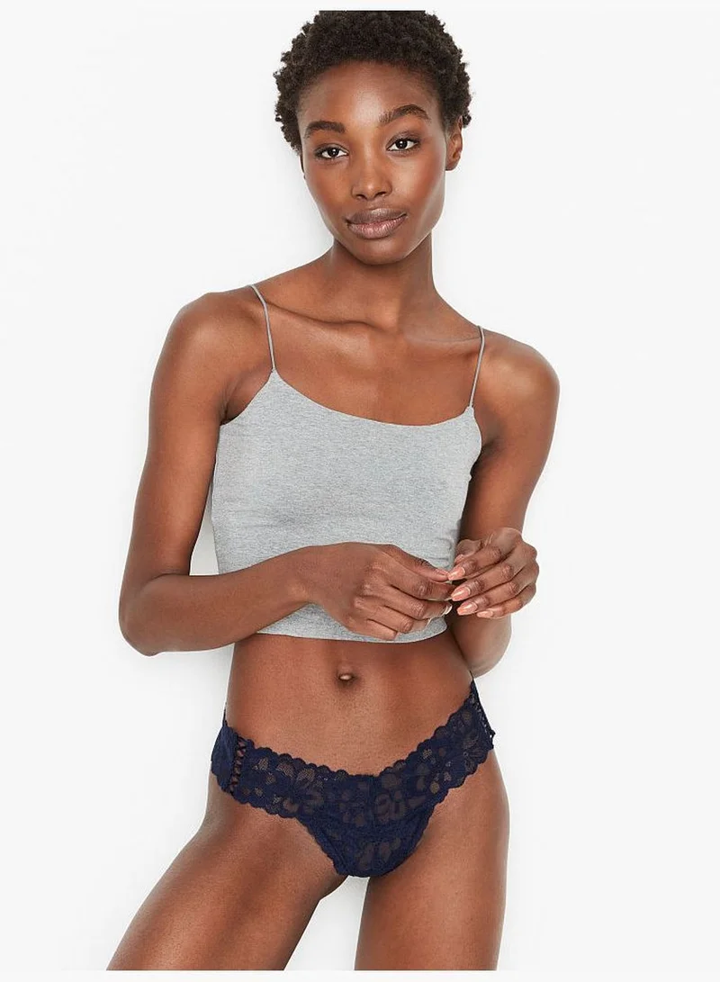Victoria's Secret Lacie Lace-Up Thong Panty