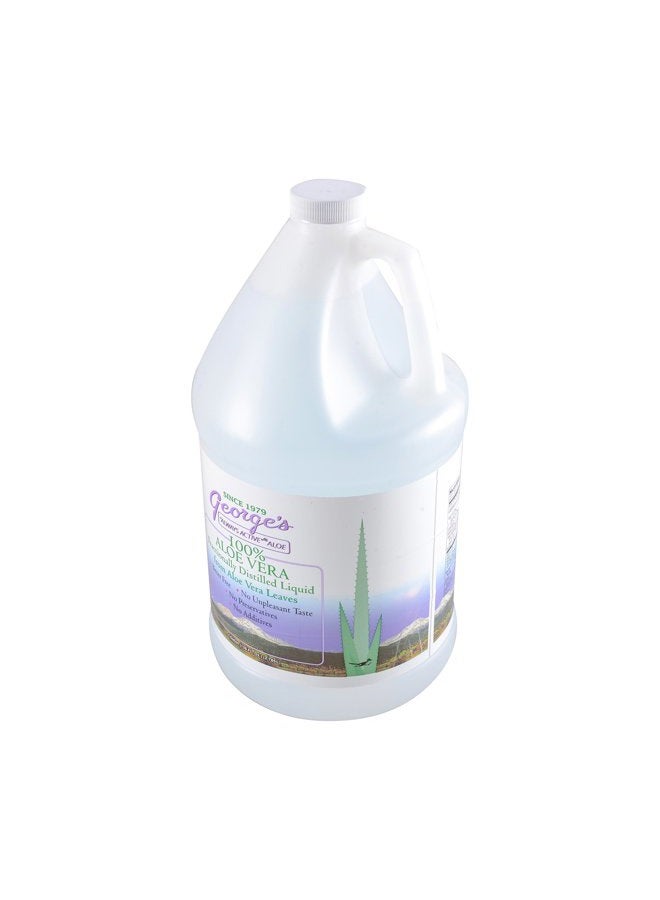 George's Aloe Vera Liquid Supplement, 128 oz  - Image 1