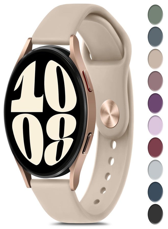 Meliya Bands Compatible with Samsung Galaxy Watch 6 40mm 44mm / Watch 6 Classic Band 43mm 47mm, 20mm Soft Silicone Sport Replacement Strap for Galaxy Watch 6 Band Women Men - Image 1