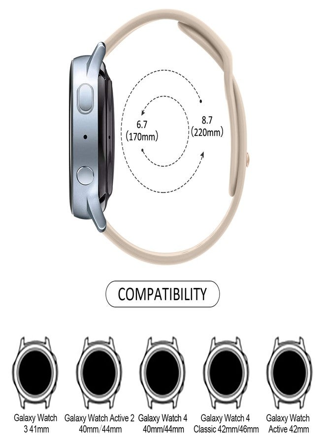 Meliya Bands Compatible with Samsung Galaxy Watch 6 40mm 44mm / Watch 6 Classic Band 43mm 47mm, 20mm Soft Silicone Sport Replacement Strap for Galaxy Watch 6 Band Women Men - Image 4
