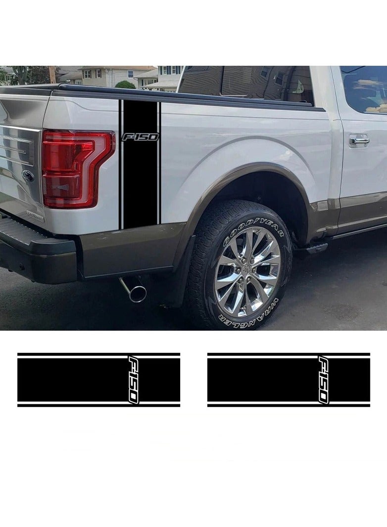 Generic car trunk truck side door colorful stripe pattern sticker vinyl decorative sticker for ford f150 raptor 2007 2021  - Image 3