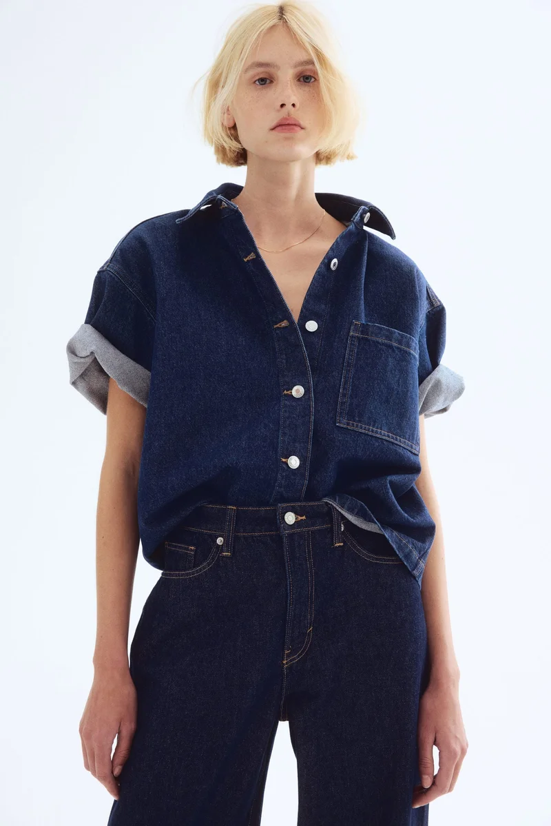 H&M Oversized denim shirt