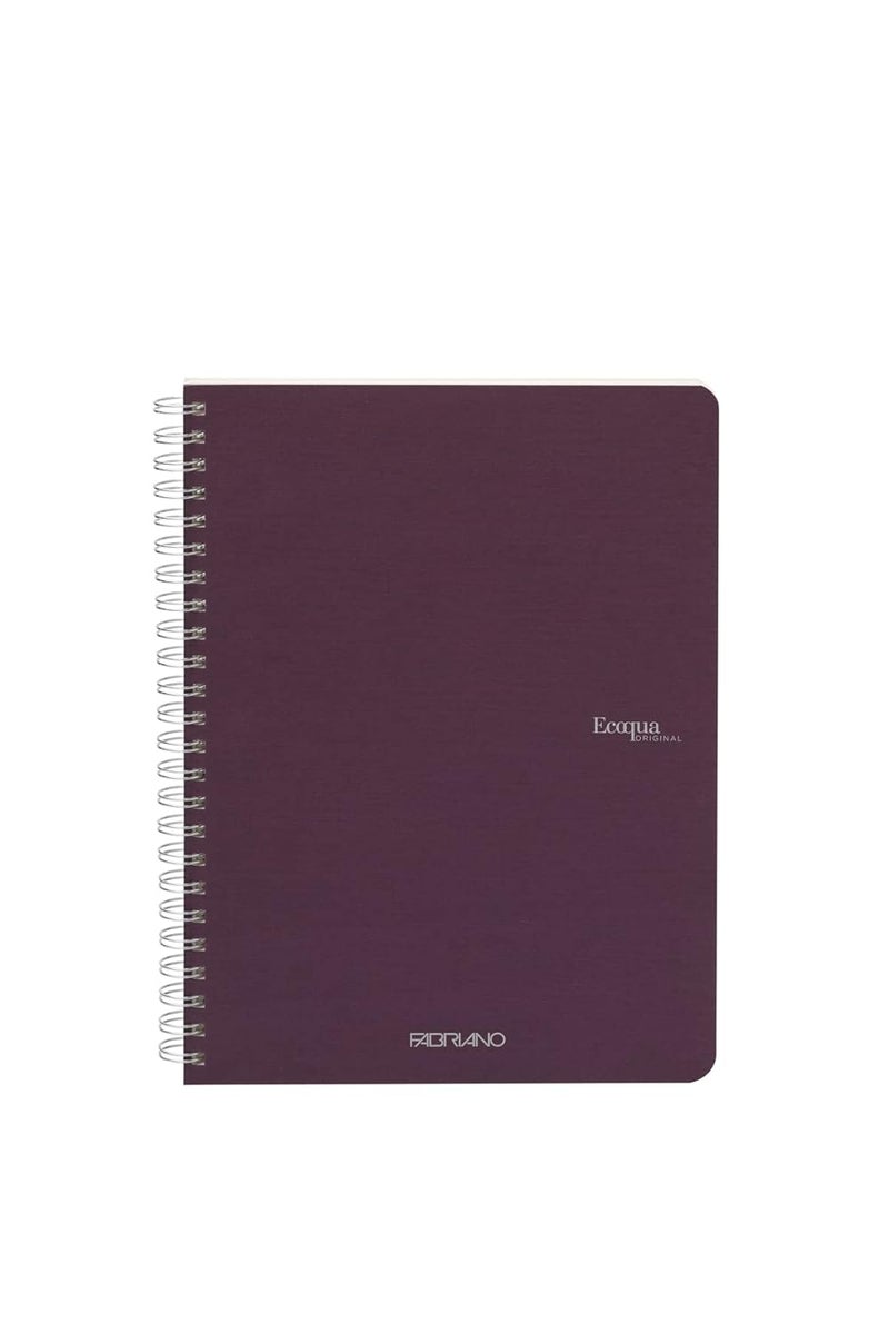 FABRIANO Ecoqua A4 Sprial Bound Graph 10MM Notebook Purple - Image 5