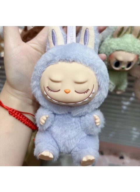 Rab Cloth Second Generation Doll Sitting Vinyl Party Plush Macaron Cute Doll Hand Key Chain Batch-Specifications:Sitting Classic Purple-Color:Please Take Multiples Of 12 For A Single Style (contact Customer Service For The Box)